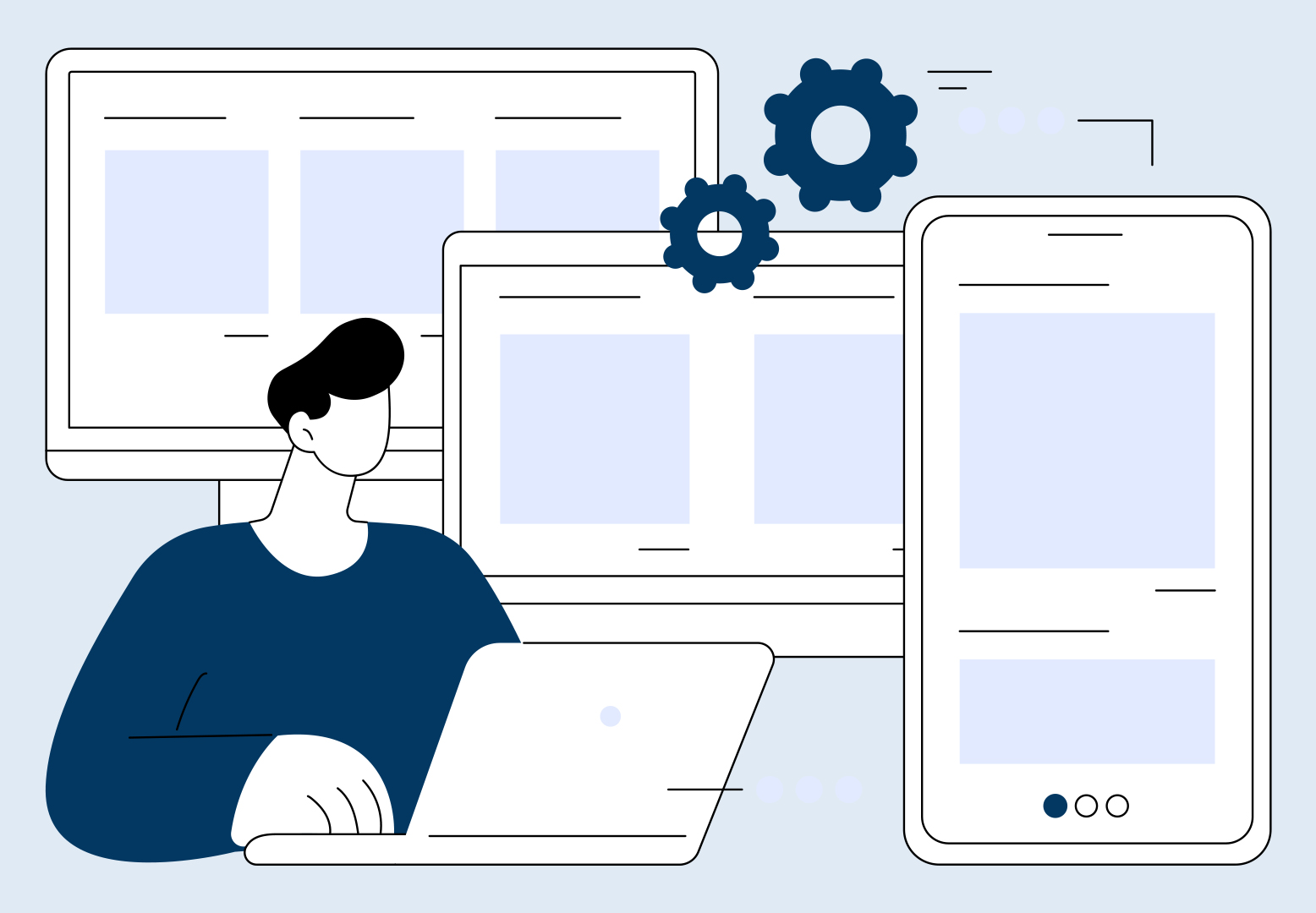 Website Development and Optimization Infographic